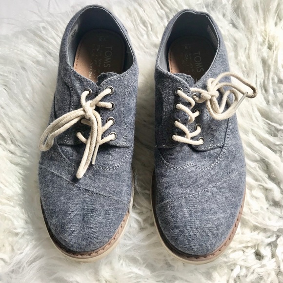 Toms Other - Toms Denim Sneakers Size 3 Kids